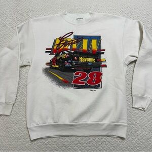 Vintage Oneita 1993 Ernie Irvan White Sweatshirt Adult Size XL